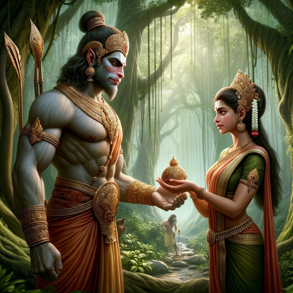 Hanuman Promises to Bring Rama